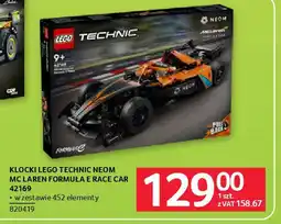 Selgros Klocki lego technic neom mclaren formuła e race car oferta