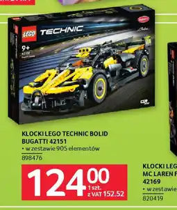 Selgros Klocki lego technic bolid bugatti oferta
