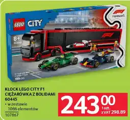 Selgros Klock lego city f1 ciężarówka z bolidami oferta