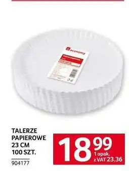 Selgros Talerze papierowe 23 cm 100 szt oferta