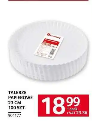 Selgros Talerze papierowe 23 cm 100 szt oferta