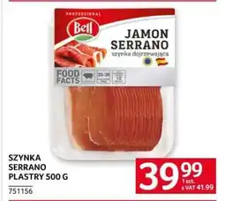 Selgros SZYNKA SERRANO PLASTRY 500 G oferta