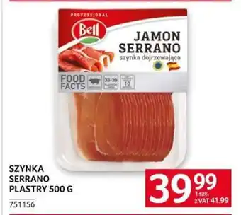 Selgros SZYNKA SERRANO PLASTRY 500 G oferta