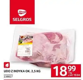 Selgros UDO Z INDYKA OK. 2,5 KG oferta