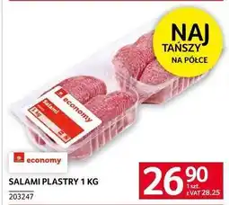 Selgros SALAMI PLASTRY 1 KG oferta