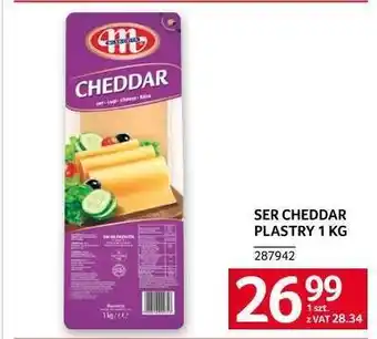 Selgros SER CHEDDAR PLASTRY 1 KG oferta