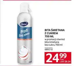 Selgros Bita śmietana z cukrem 700 ml oferta