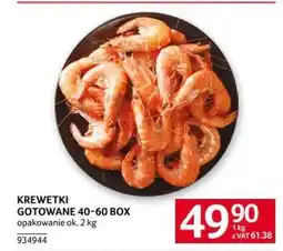 Selgros Krewetki Gotowane 40-60 Box oferta