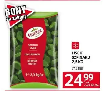 Selgros LIŚCIE SZPINAKU 2,5 KG oferta
