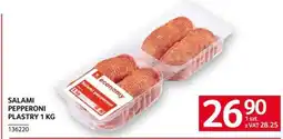 Selgros SALAMI PEPPERONI PLASTRY 1 KG oferta
