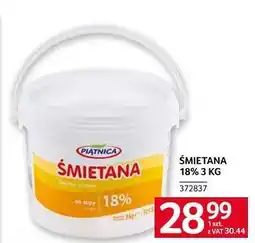 Selgros Śmietana 18% 3 KG oferta