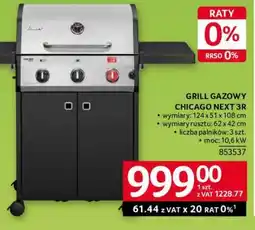 Selgros GRILL GAZOWY CHICAGO NEXT 3R oferta