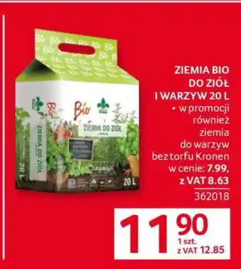 Selgros ZIEMIA BIO DO ZIÓŁ I WARZYW 20 L oferta