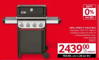 Selgros GRILL SPIRIT E-410 LP BLK oferta