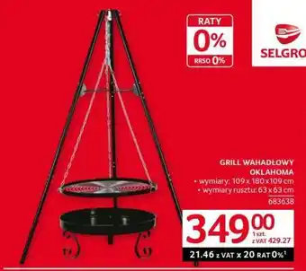 Selgros Grill Wahadłowy Oklahoma oferta