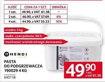 Selgros PASTA DO PODGRZEWACZA 190029 4 KG oferta