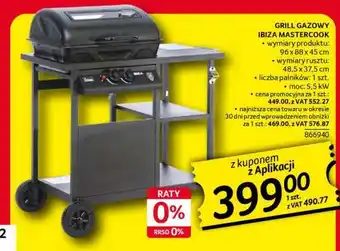 Selgros Grill Gazowy Ibiza Mastercook oferta