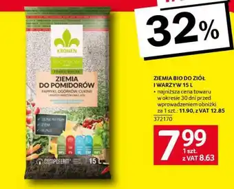 Selgros ZIEMIA BIO DO ZIÓŁ I WARZYW 15 L oferta
