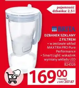 Selgros Dzbanek szklany z filtrem BRITA oferta