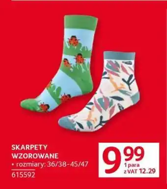 Selgros Skarpety Wzorowane oferta