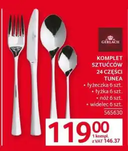 Selgros KOMPLET SZTUĆCÓW 24 CZĘŚCI TUNEA oferta