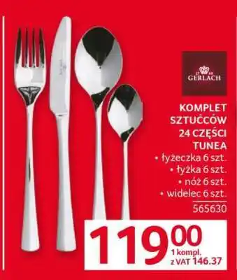 Selgros KOMPLET SZTUĆCÓW 24 CZĘŚCI TUNEA oferta