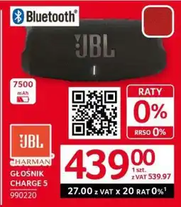 Selgros JBL Głośnik Charge 5 oferta