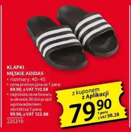 Selgros Klapki Męskie Adidas oferta