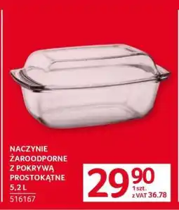 Selgros Naczynie żaroodporne z pokrywą prostokątne 5,2 L oferta