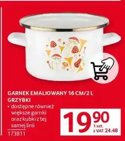 Selgros GARNEK EMALIOWANY 16 CM/2 L GRZYBKI oferta