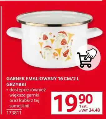 Selgros GARNEK EMALIOWANY 16 CM/2 L GRZYBKI oferta