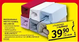 Selgros Prześcieradło Frotte z gumką 160 x 200 cm oferta