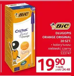 Selgros DŁUGOPIS ORANGE ORIGINAL 20 SZT oferta