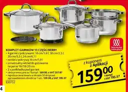 Selgros Komplet garnków 13 części Berry oferta