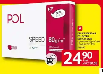 Selgros PAPIER KSERO A3 POL SPEED 500 ARKUSZY oferta