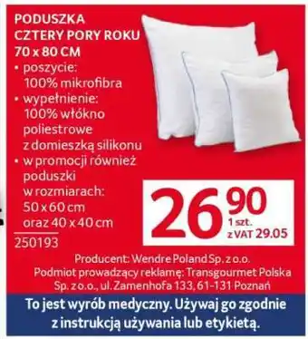 Selgros Poduszka Cztery Pory Roku oferta