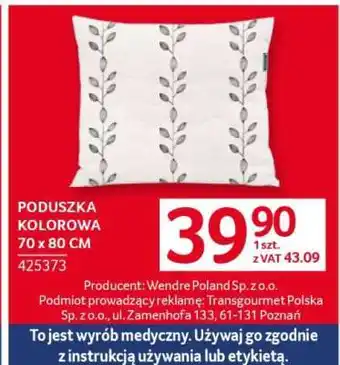 Selgros Poduszka Kolorowa oferta