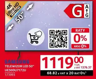 Selgros SAMSUNG TELEWIZOR LED 50 UE50DU7172U oferta
