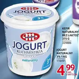 Selgros JOGURT KUCHMISTRZA naturalny 3% 1 KG oferta