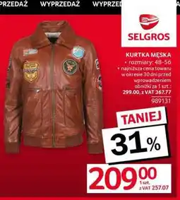 Selgros KURTKA MĘSKA oferta