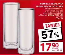 Selgros Komplet 2 szklanek termicznych 330 ml Mia oferta
