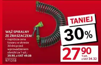 Selgros Wąż spiralny ze zraszaczem oferta