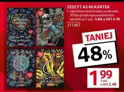 Selgros Zeszyt A5/60 kartek oferta