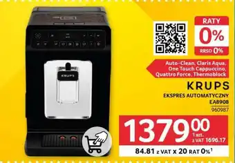 Selgros KRUPS EKSPRES AUTOMATYCZNY EA8908 oferta
