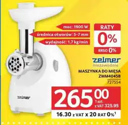 Selgros Zelmer Maszynka do mięsa ZMM4045B oferta