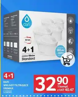 Selgros DAFI Wkłady filtrujące Unimax oferta