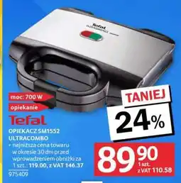 Selgros Tefal Opiekacz SM1552 Ultracombo oferta