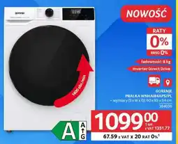 Selgros Gorenje Pralka WNHAI84APS/PL oferta