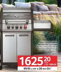 Selgros Grill gazowy Enders Monroe Pro 3 SIK Turbo oferta