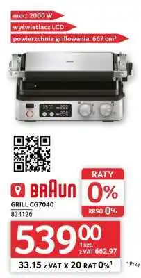 Selgros Grill Braun CG7040 oferta